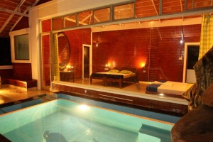 Glass room with private pool Glass room with private pool
