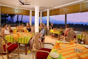 Restaurant with beach view Restaurant with beach view