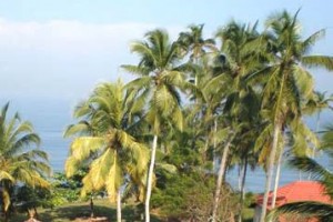 Panoramic view of the Varkala Beach Panoramic view of the Varkala Beach