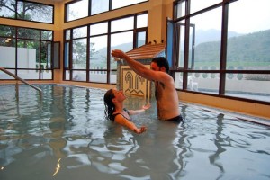 Hot water pool Hot water pool