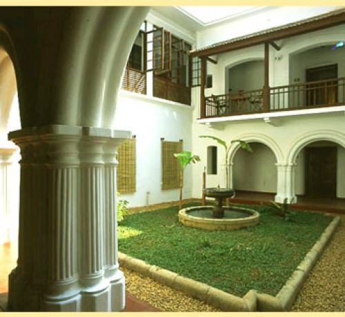 Hotel courtyard Hotel courtyard