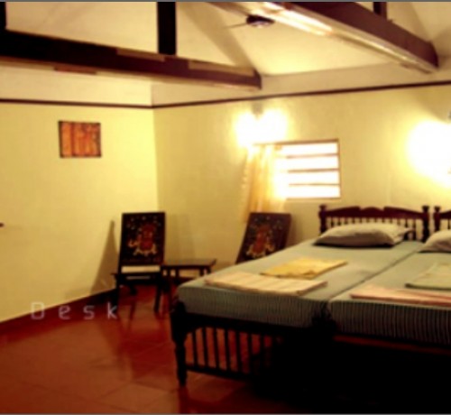 Wood panelled room