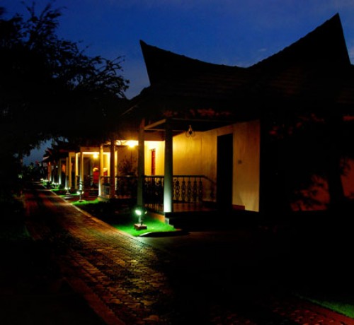 Cottage View at Night Cottage View at Night
