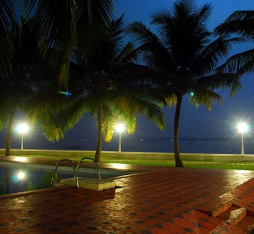 Pool View at Night Pool View at Night