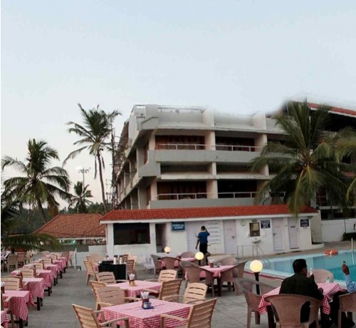 Dining by the pool Dining by the pool