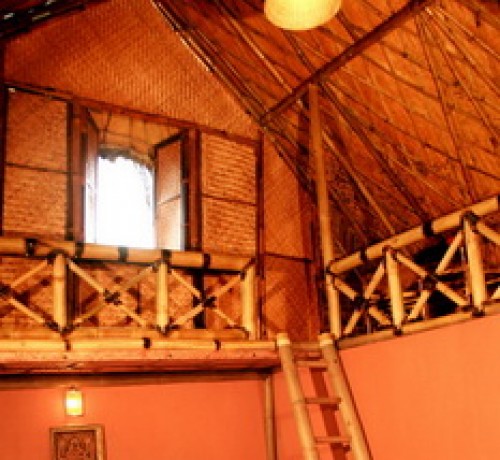 Inside view of the Bamboo Tree House 1