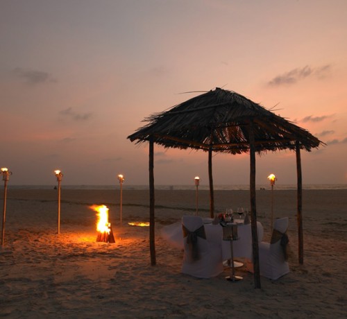 Beach dining