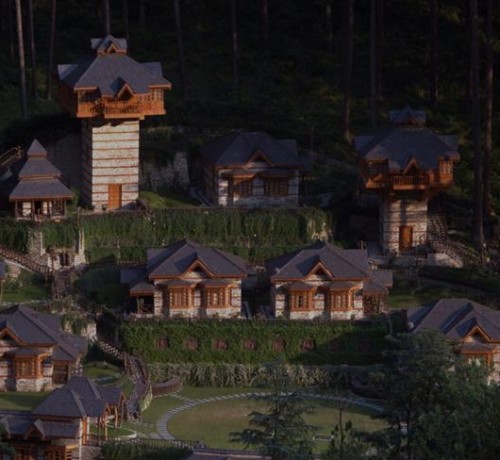 View of cottages