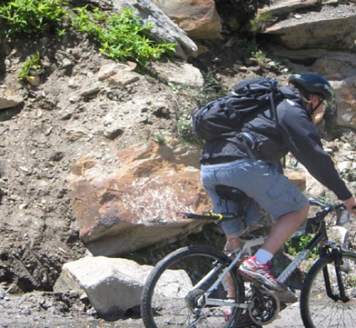 Mountain biking