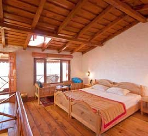 Wooden bedroom