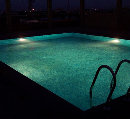 Pool View at Night Pool View at Night