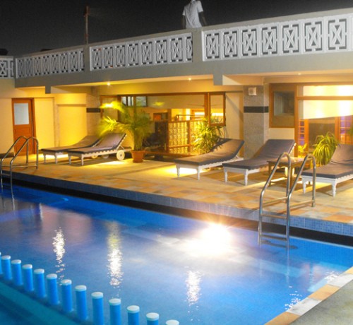 Pool View at Night Pool View at Night