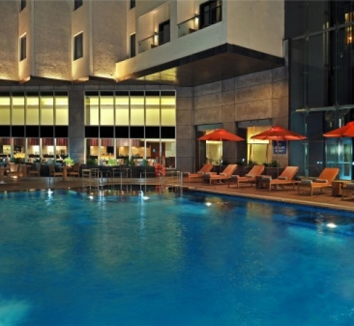 Pool View at Night Pool View at Night