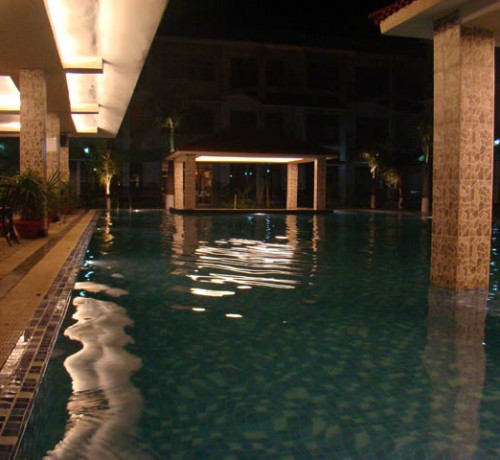 Pool View at Night Pool View at Night