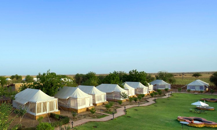 Tents at the resort Tents at the resort