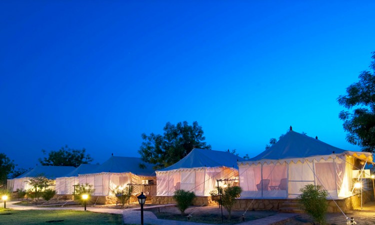 Resort exterior at night Resort exterior at night