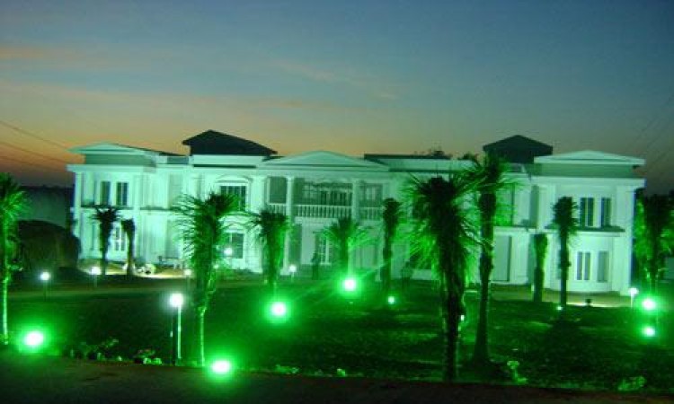 Resort view at night Resort view at night