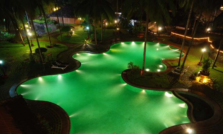 Pool View at Night Pool View at Night