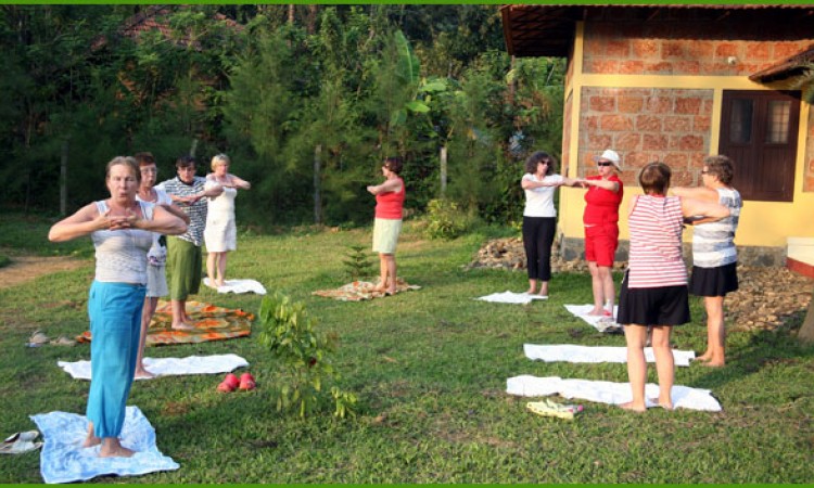 Foreigners doing Exercise Foreigners doing Exercise