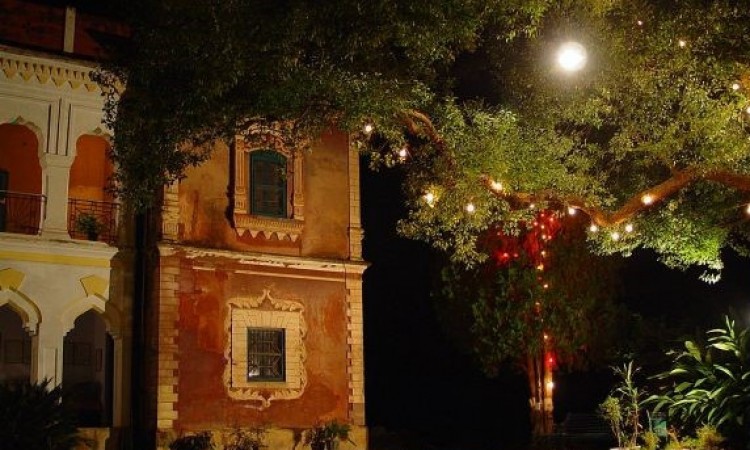 Country Manor House_ Night view Country Manor House_ Night view