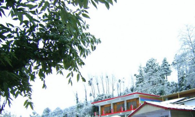 Resort during snow Resort during snow