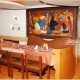 Restaurant with a beautiful painting Restaurant with a beautiful painting