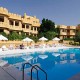 Solar heated swimming pool