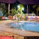 Pool with cots Pool with cots