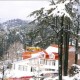 Hotel during winter Hotel during winter